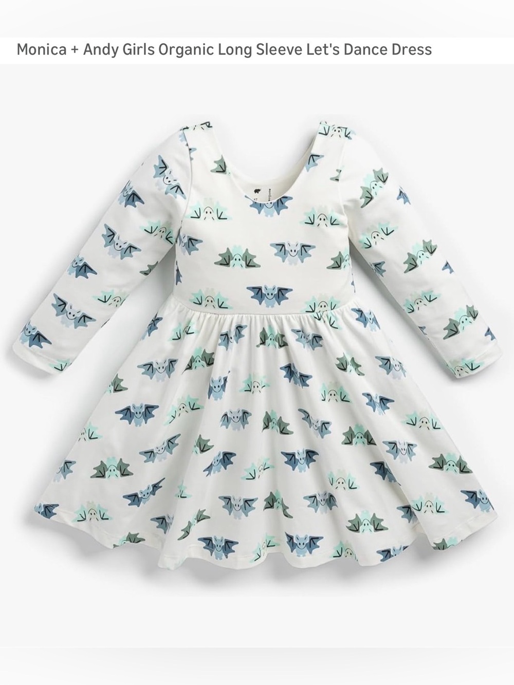 Monica + Andy Girls Organic Long Sleeve Let's Dance Dress